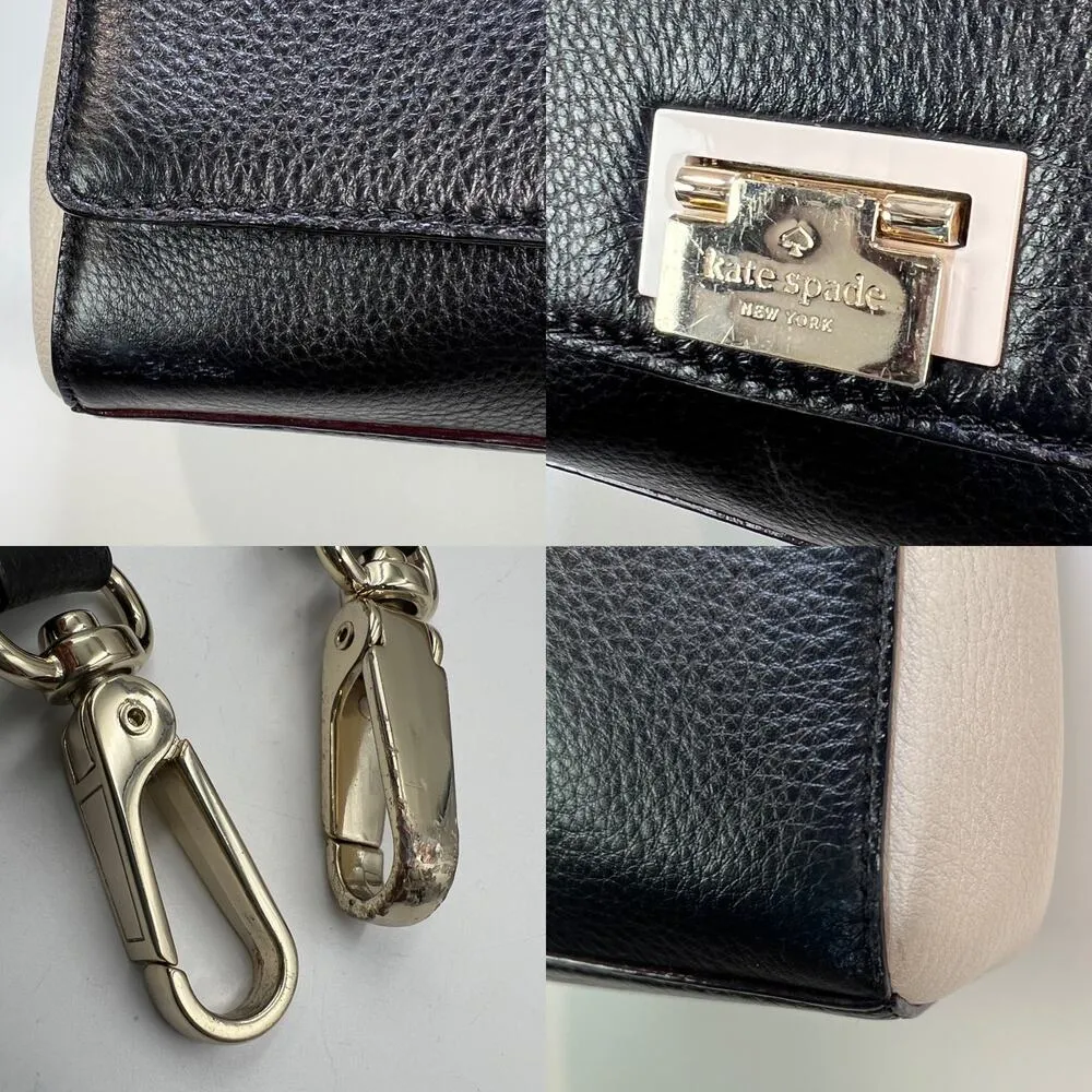 Kate Spade Magnolia Park Laurel Black Leather Handbag Satchel Purse WKRU2231 - Image 5