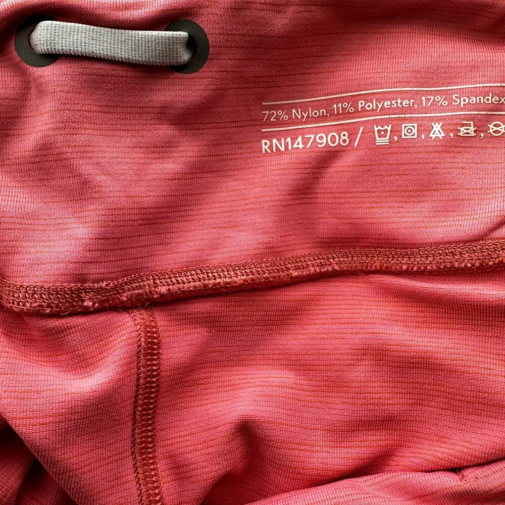 Outdoor Voices TechSweat Flex 7/8 Leggings Pull On Stretch Ankle Yoga Coral S - Image 4