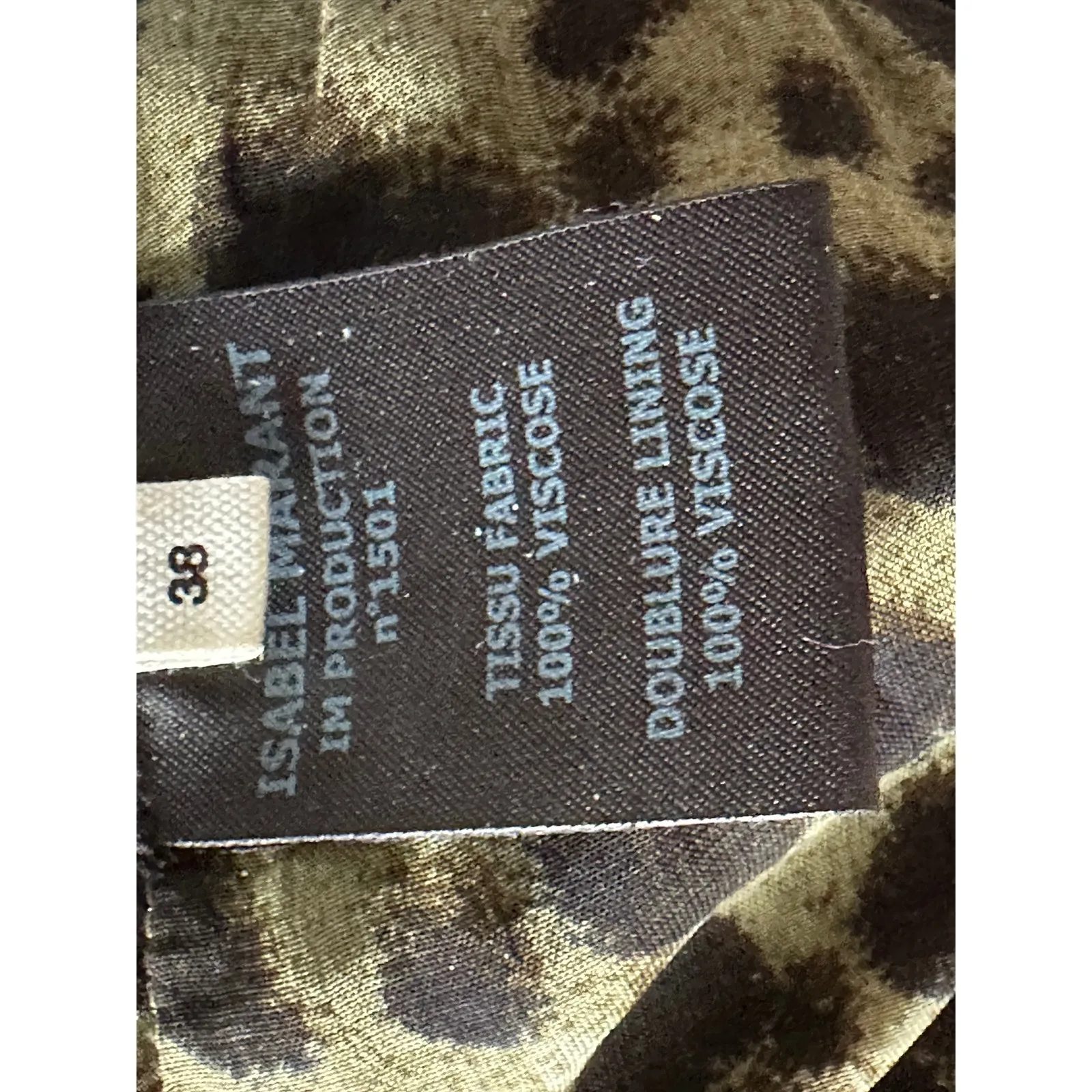 Isabel Marant Viscose “Coleen” Sarong Skirt Mini Size 36 Animal Print - Image 8