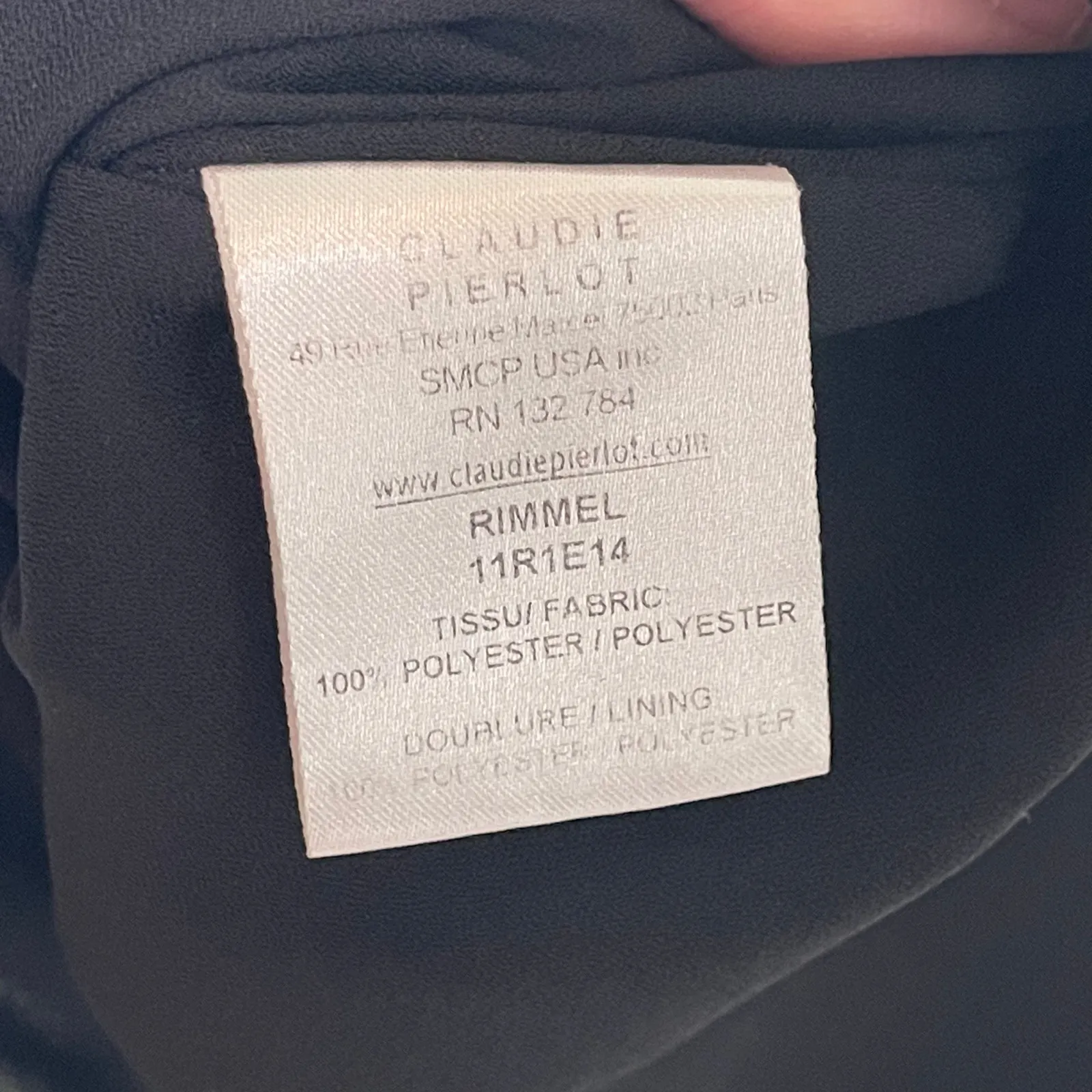 Claudie Pierlot black mini sleeveless dress sz 4 - Image 9