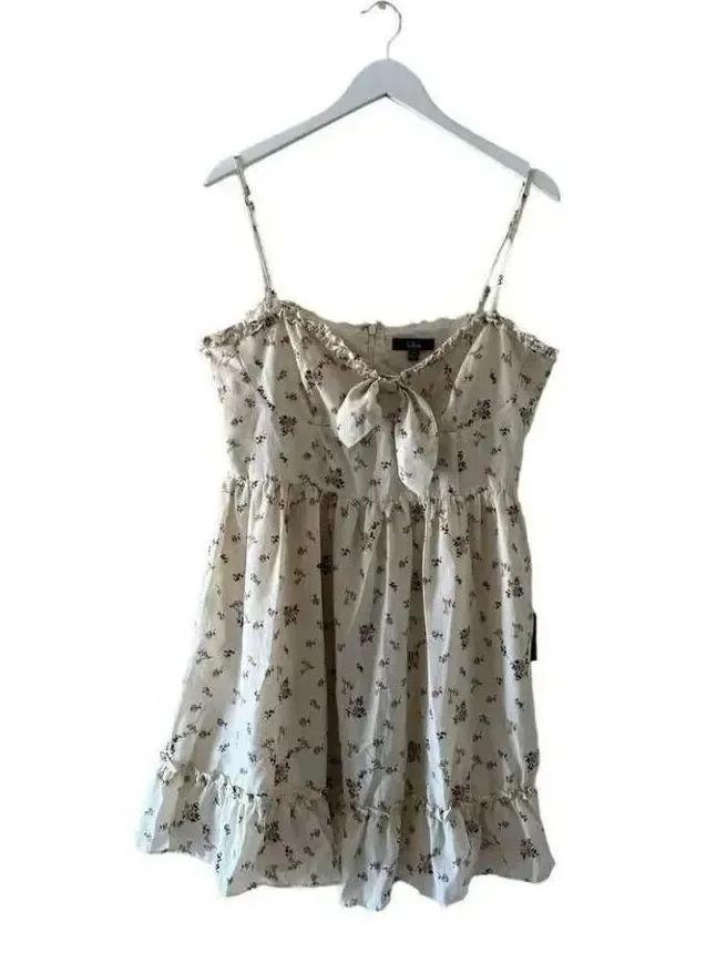 Lulu’s Romantic Muse Cream Floral Print Tie - Image 4