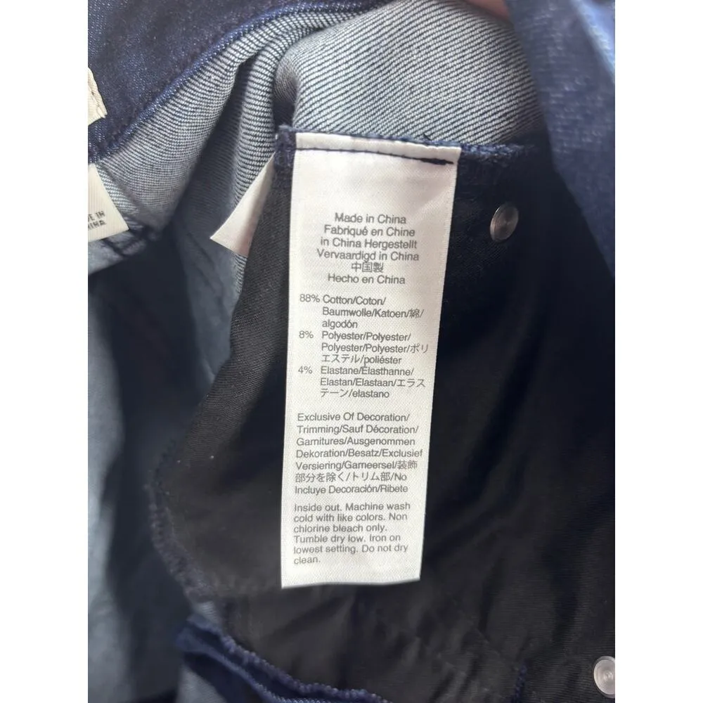 J. Crew Jeans Womens 27 9" High Rise Toothpick Skinny Blue Velvet Polka Dot - Image 6