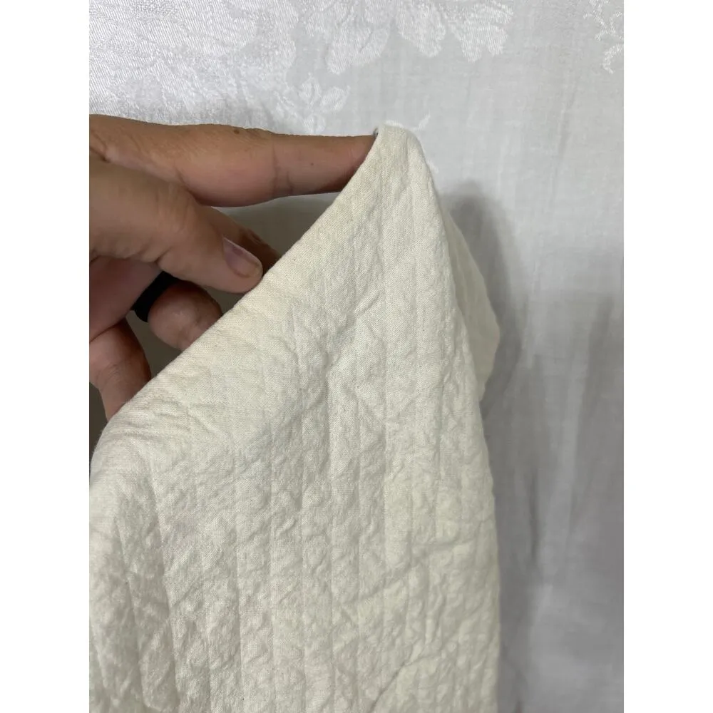 Vintage Vest Small Handmade Reversible Quilted Applique Flowers Cottage Grandma - Image 11