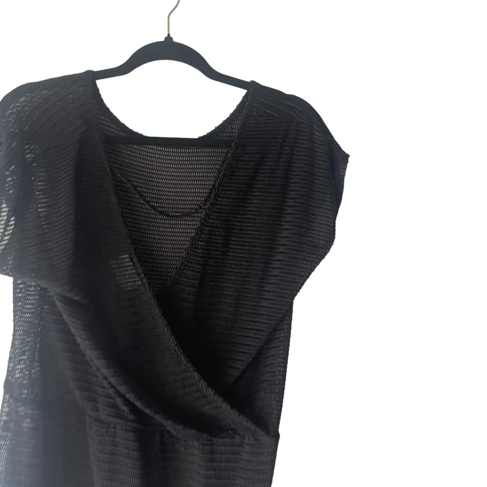 Jordan Taylor Women's Size Large Black Mesh Swimming Suit Cover Up - Image 6