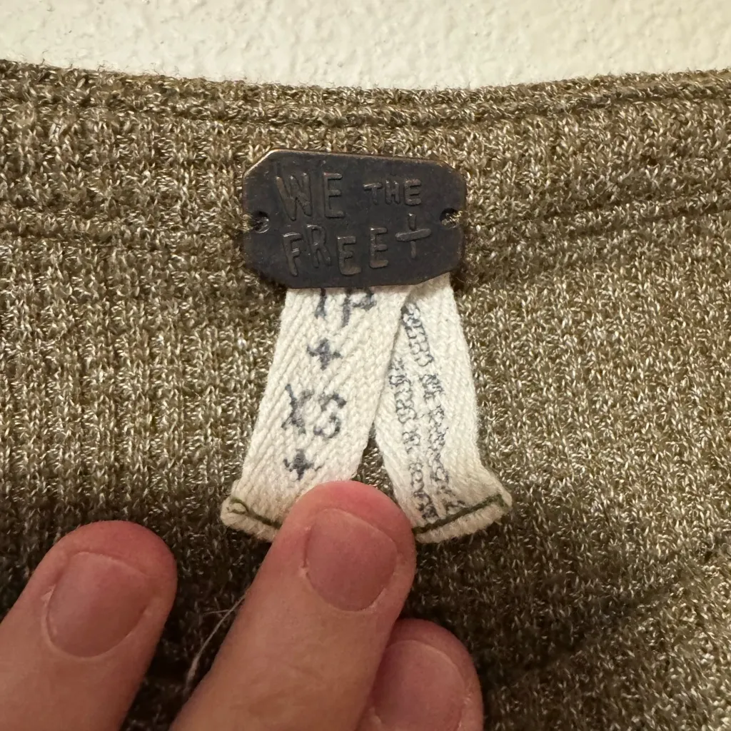 We The Free Olive Knit Sweater - Image 2