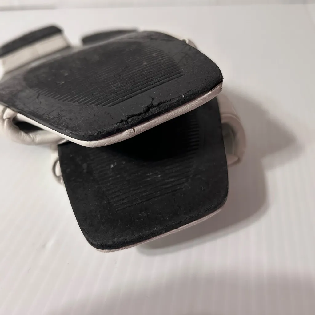 ASOS White square toe flat sandals women size 7 - Image 10