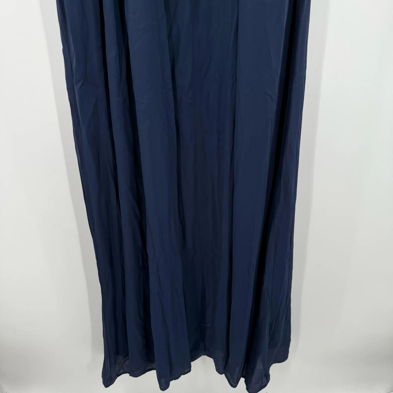 SHOW ME YOUR MUMU Bridesmaid Dress Size Large Lauren Tie Maxi Navy Wedding NWT - Image 9