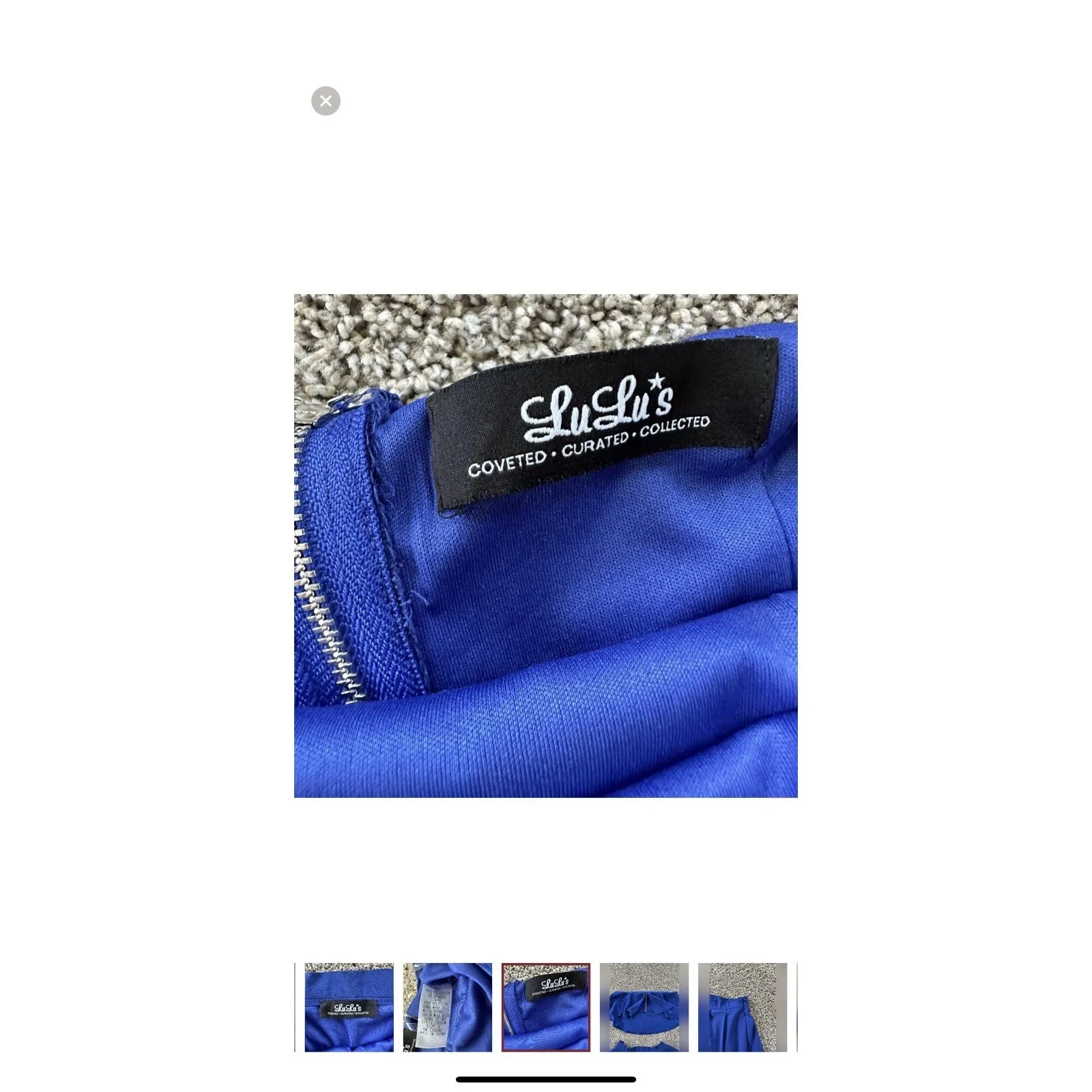 Lulus 2 Piece Set |‎ Blue Strapless Shirt And Blue Skort - Image 4