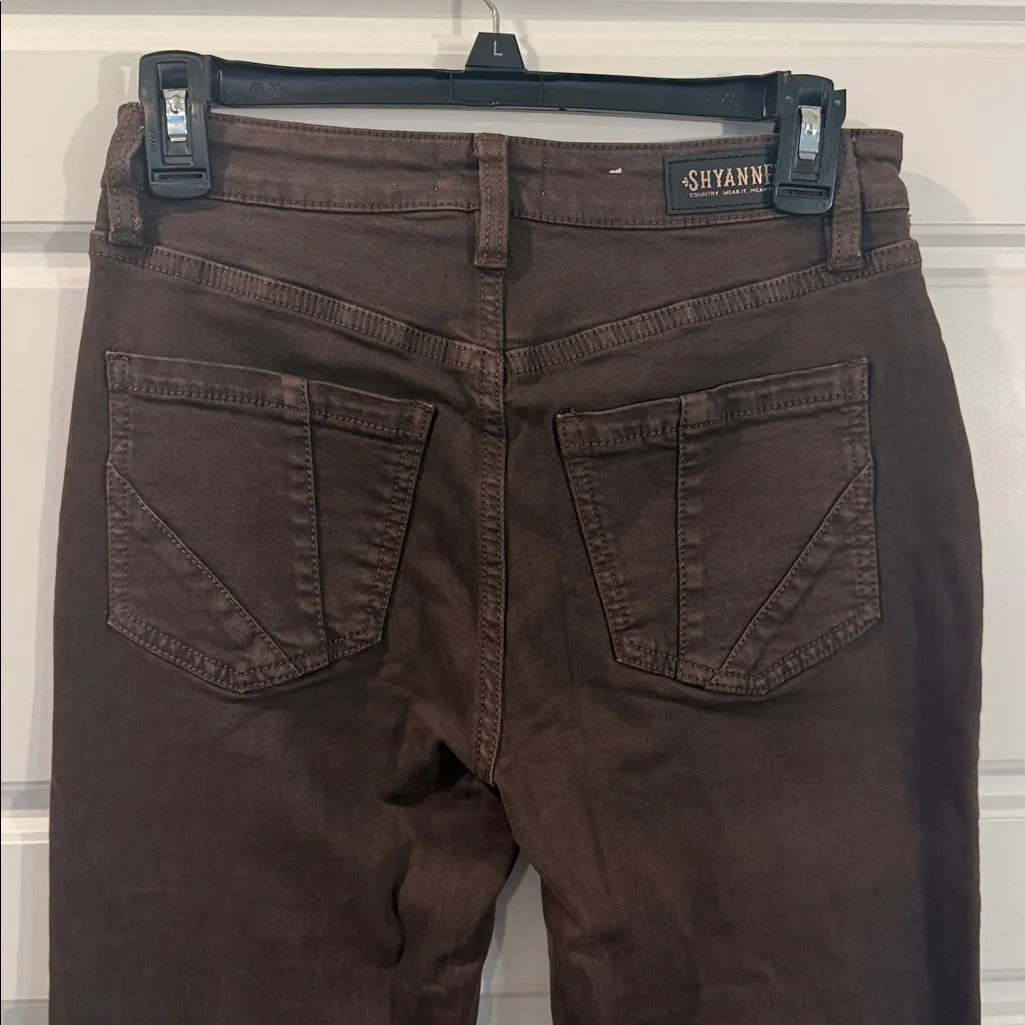 Shyanne Women's brown High Rise Flare Jeans Size 28 - Image 5