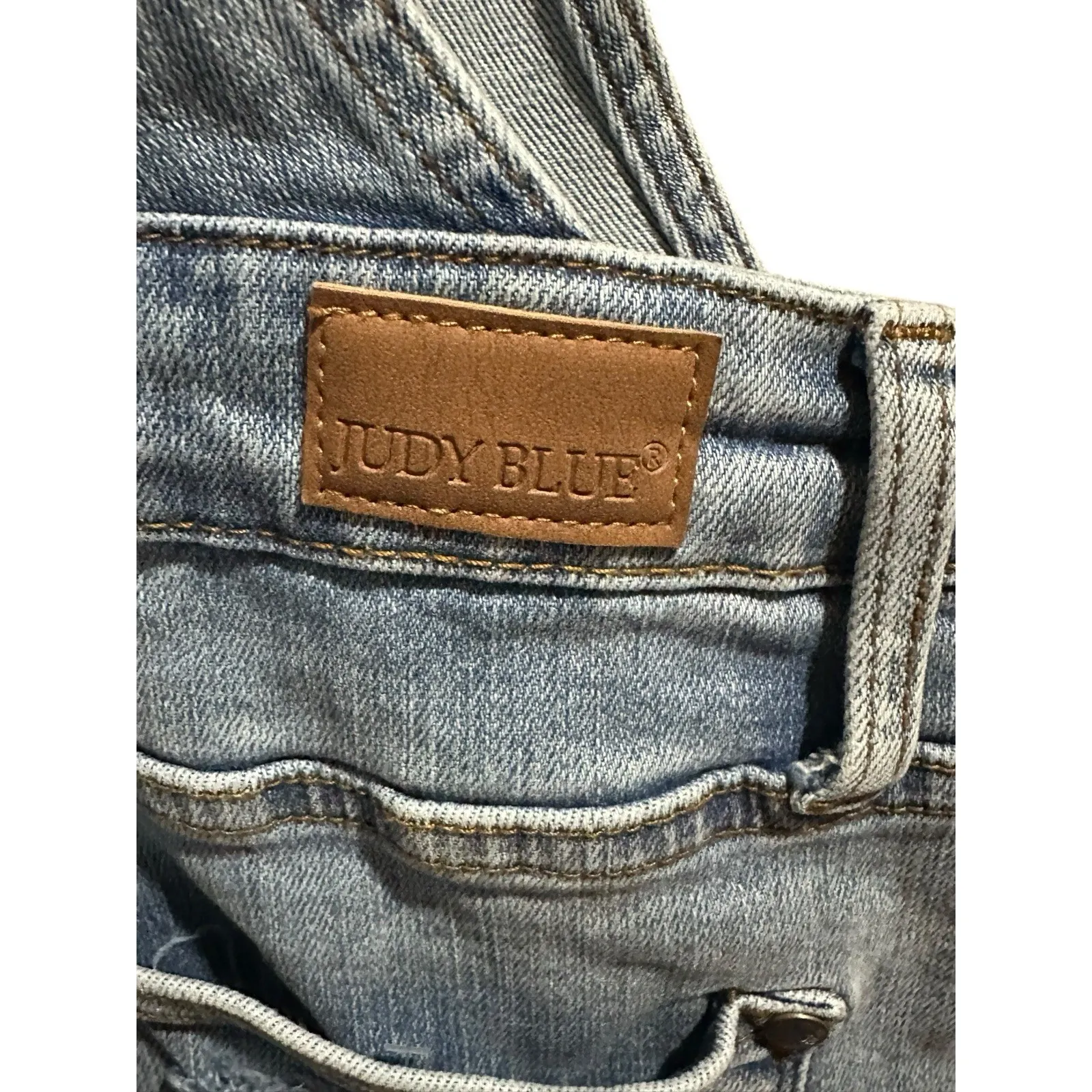 Judy Blue‎ Overalls Women's Size Medium Style: JB150210 LT Denim Stretch #R10-1 - Image 4
