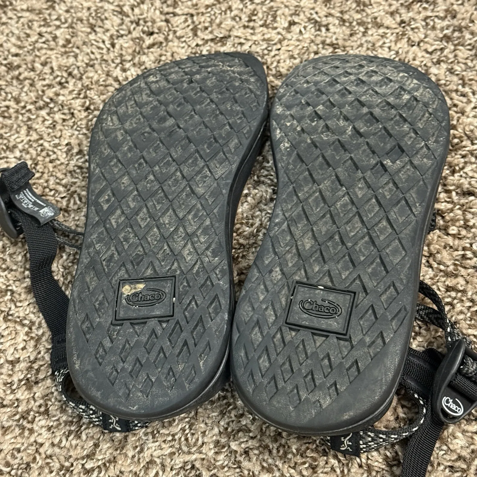 Chaco Waterproof‎ Sports ZX2 Classic Sandals Women's Sz 8 Black Gray Straps - Image 4