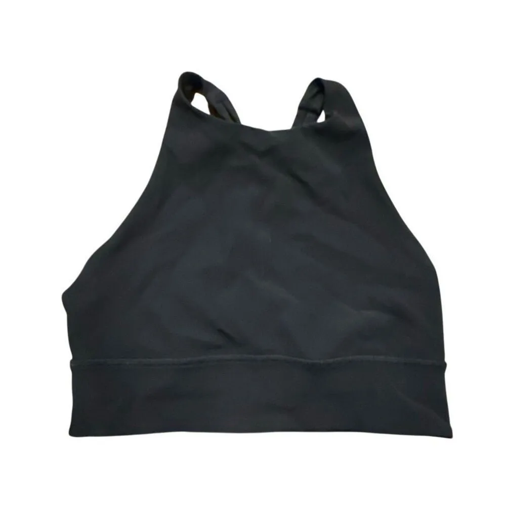 Lululemon energy black ribbed high neck medium support bra size 8 - Image 3