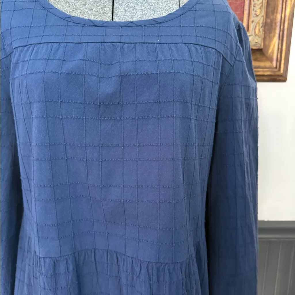 Southern Tide Nadia True Navy Long Sleeve Tiered Dress ~ Size Small 💛🍄 - Image 2