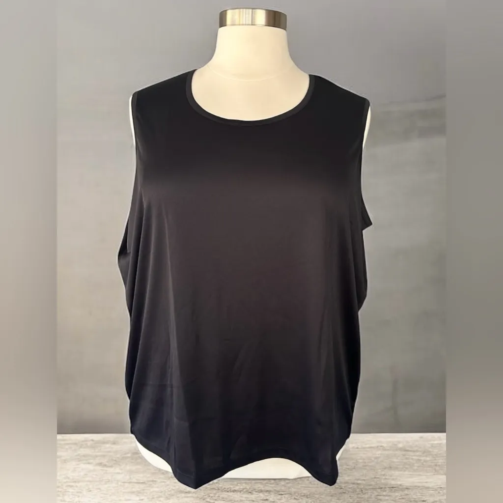 Blair NEW! 2-Piece Black Lace Button-Down Half Sleeve Top Size 3XL - Image 3