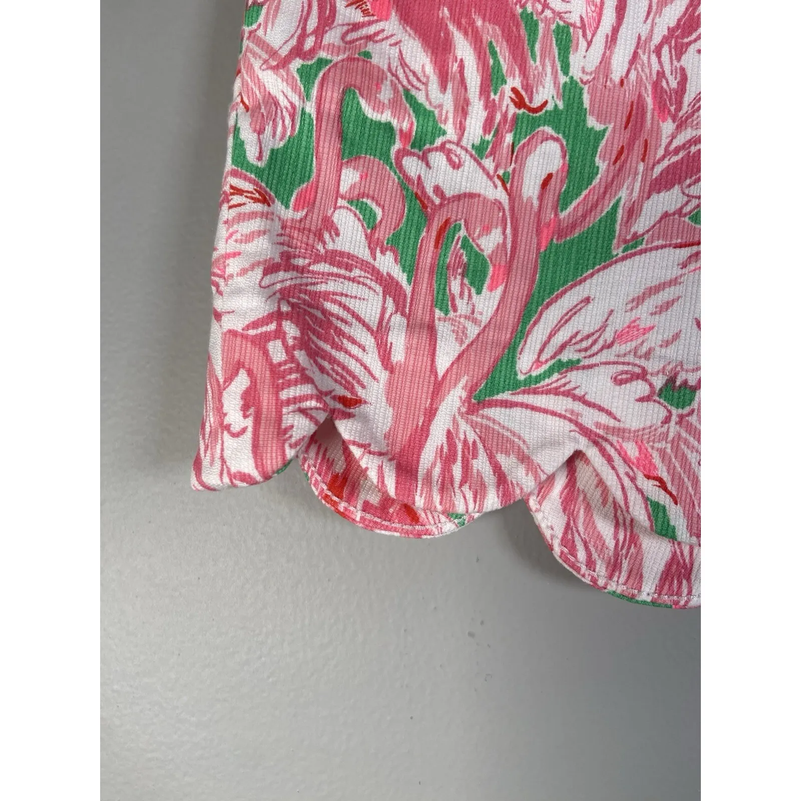 Lilly Pulitzer Size 00 The Buttercup Short Flamingo‎ Print Shorts Preppy Beach - Image 4