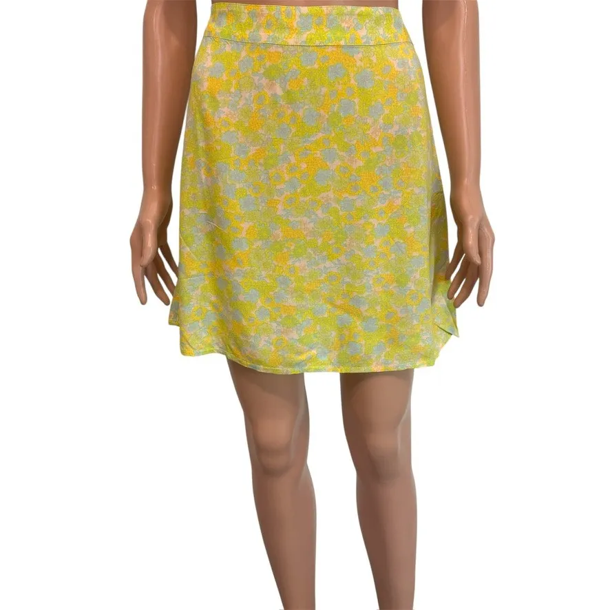 Abound small neon floral a line lightweight mini skirt SK 3136 - Image 10