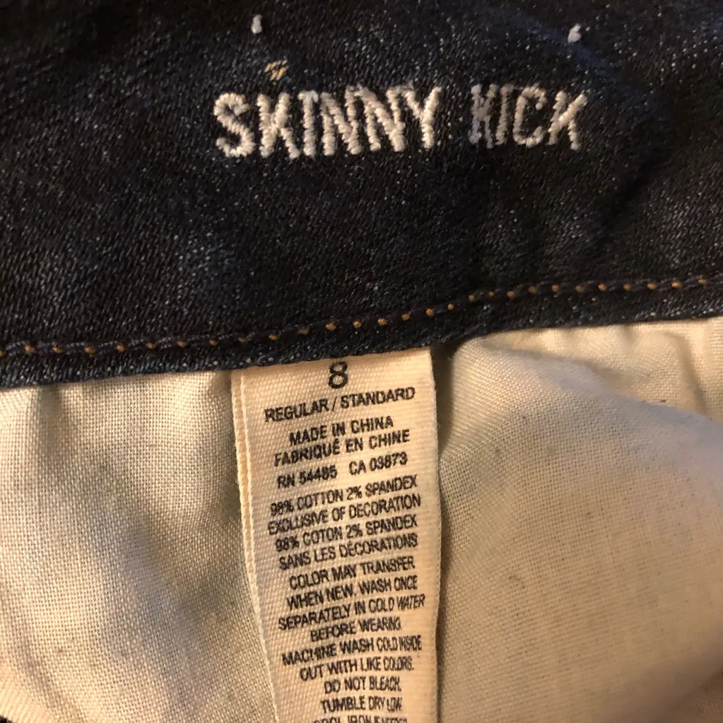 American Eagle Skinny Kick Stretch Sequin Jeans 8 - Image 7