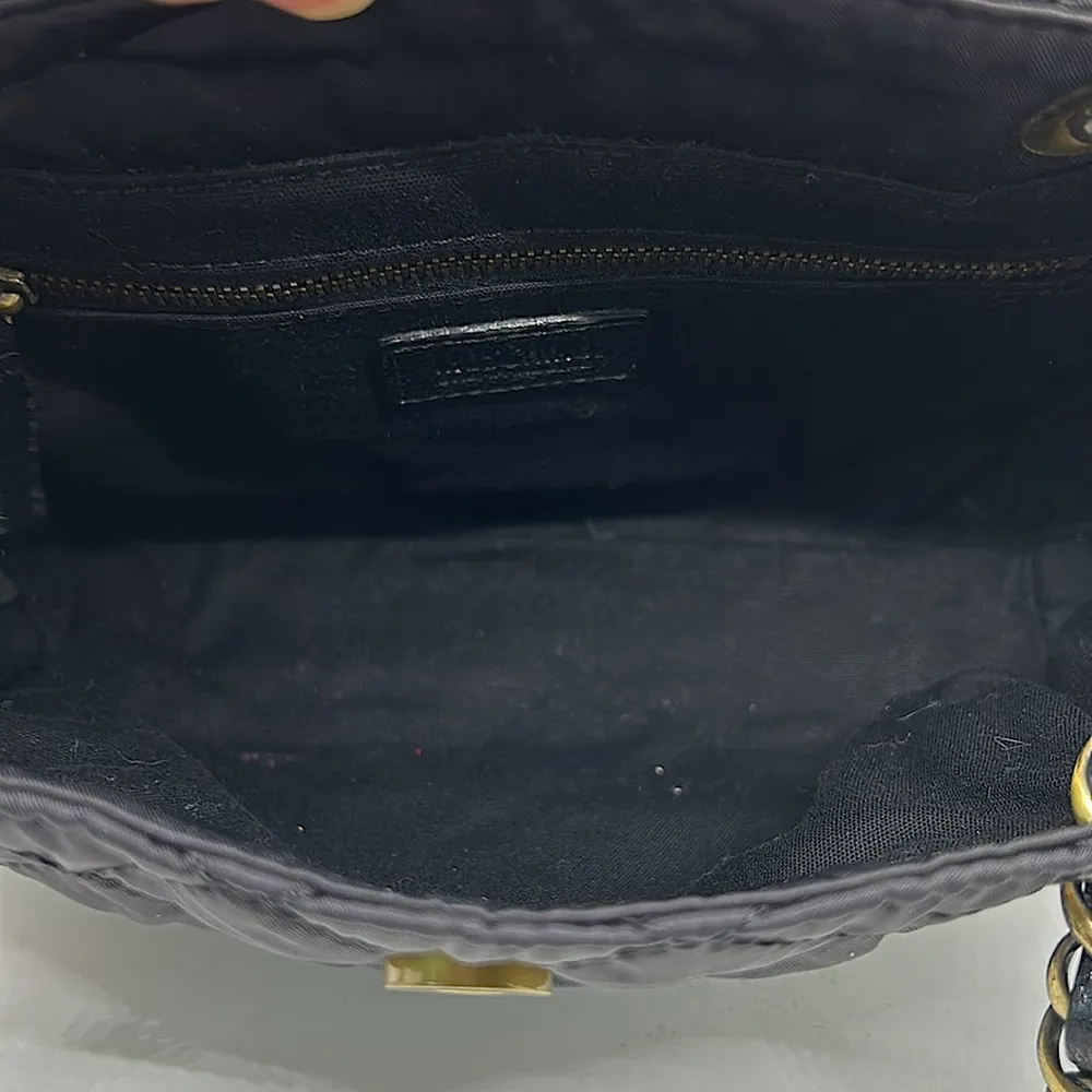 Moschino Luxurious Black Quilted Bow Chain Handles Handbag Purse 🌺🌺 - Image 7