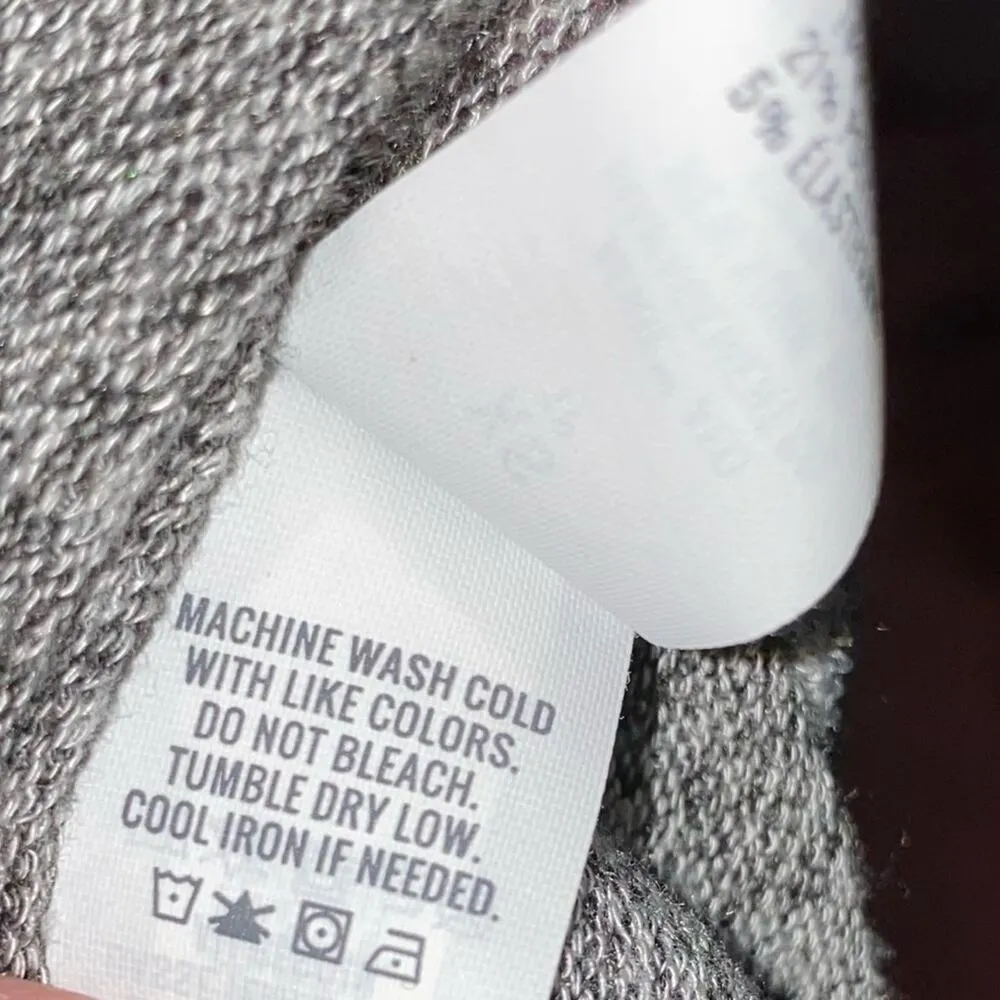 Aerie Gray Heathered Knit Lightweight Foldover Waist Joggers - Image 5