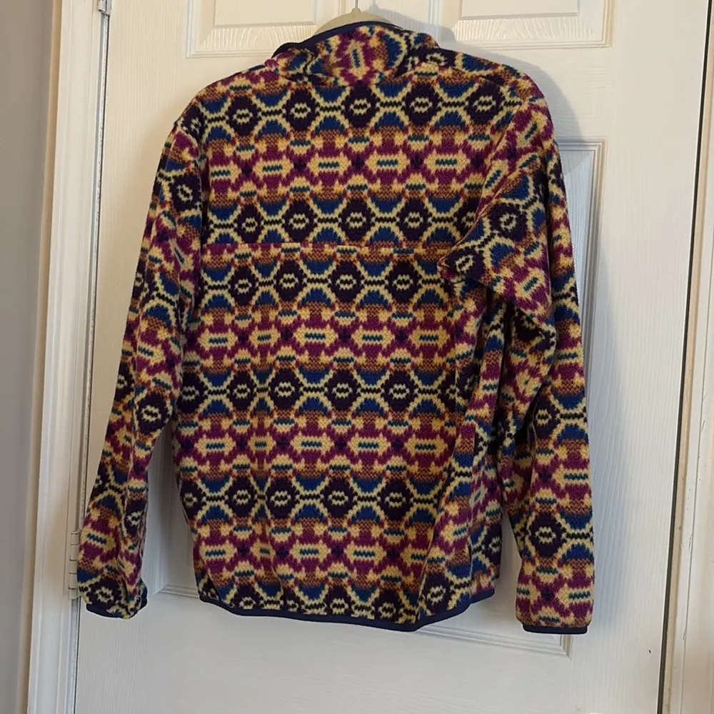 Patagonia Synchilla Snap-T Fleece Pullover Aberdeen Blue Butterfly Size Medium - Image 5