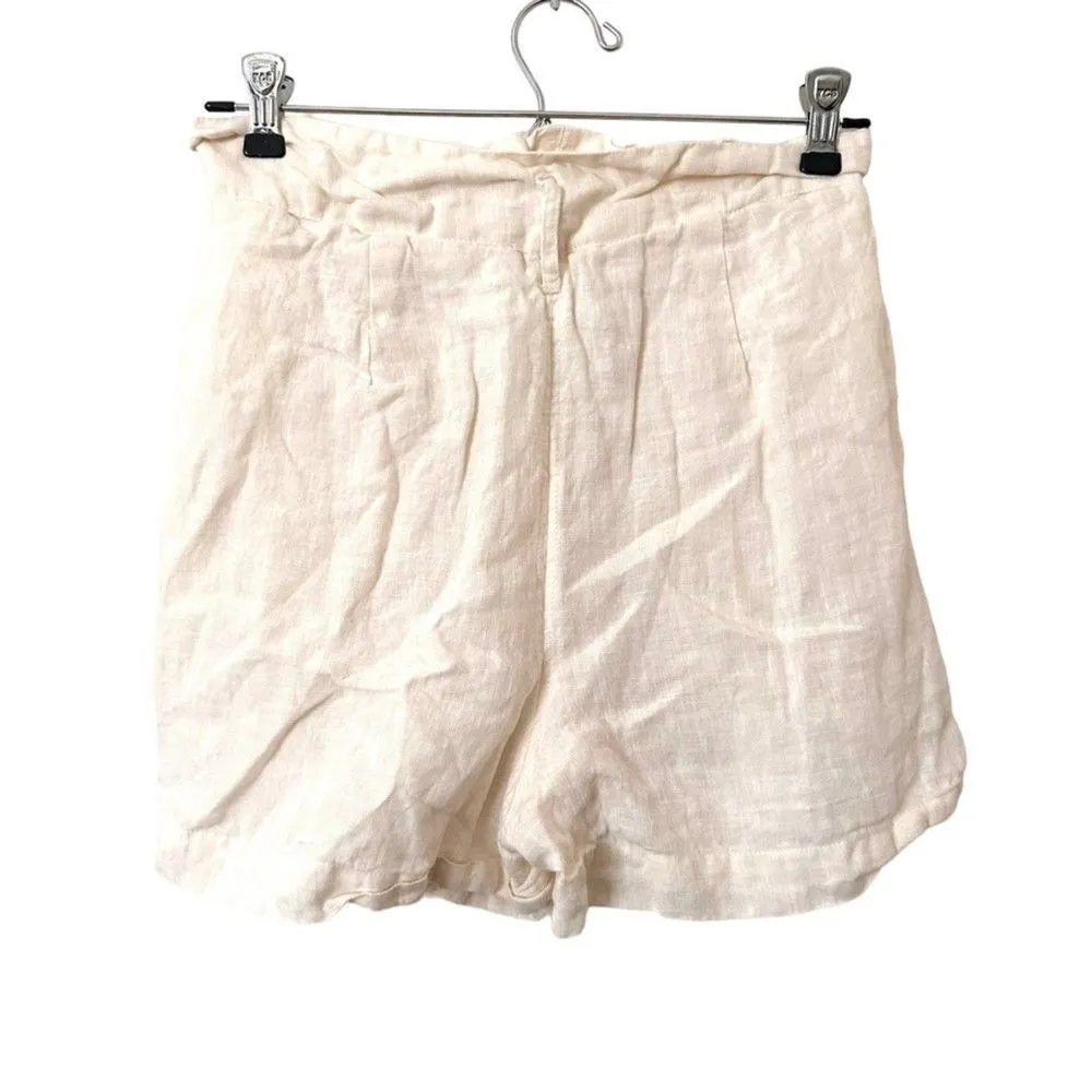 WINSTON WHITE Linen Blend High Rise Short Sz S‎ - Image 2