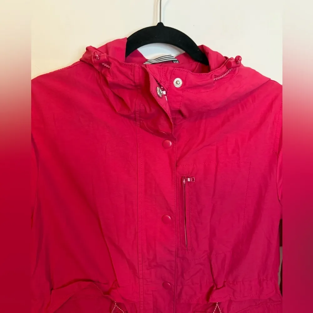 J.Crew Poppy Pink Perfect Rain Jacket - Image 6