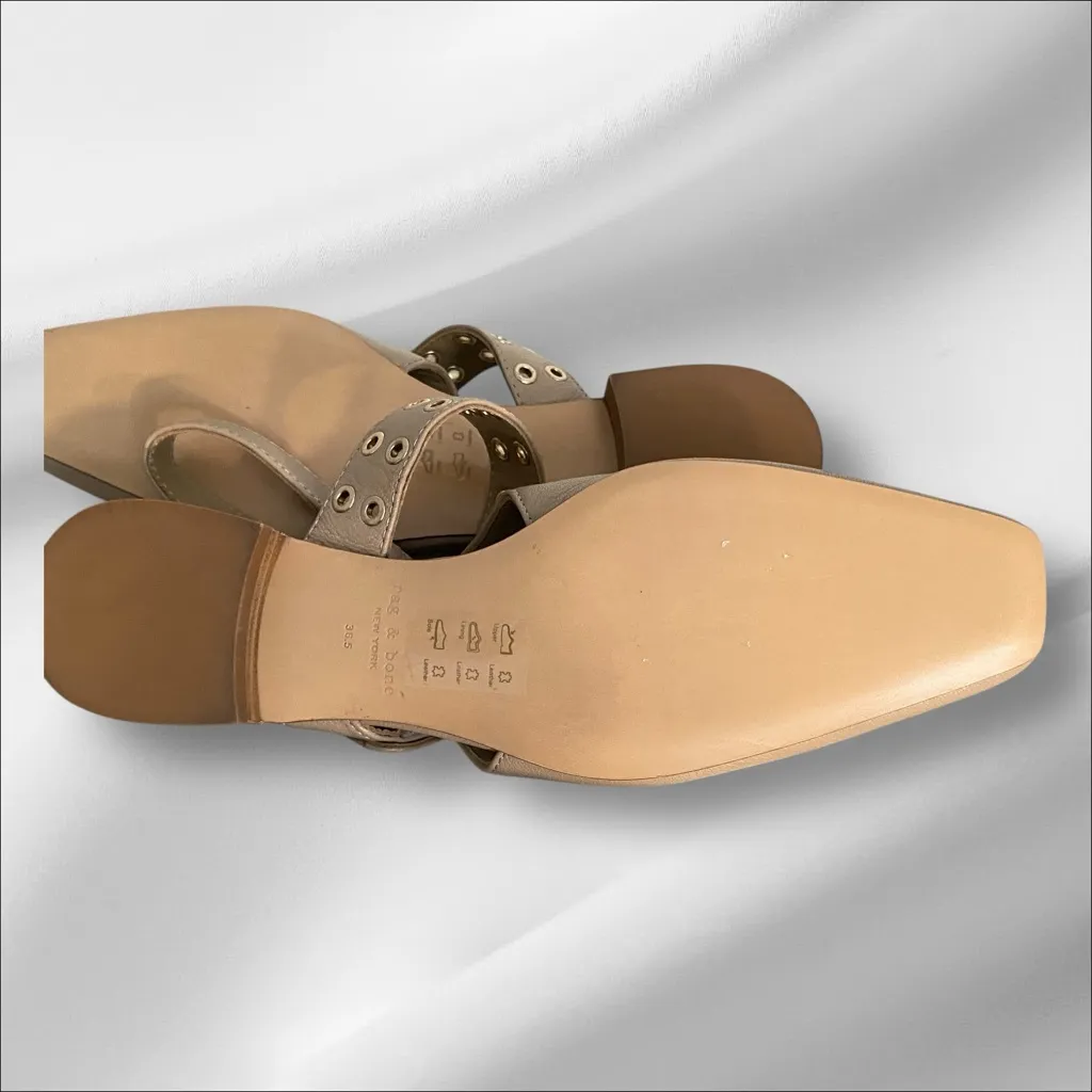 Rag and Bone 
Astra Slingback Flat - Warm Taupe Size US 6.5 (EU 36.5) - Image 9