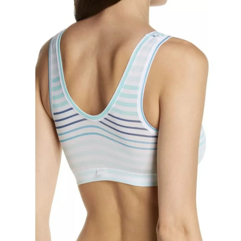 DKNY Size Small Ladies Stretch Modal Pullover Bralette Stripe NWT | #4 - Image 3