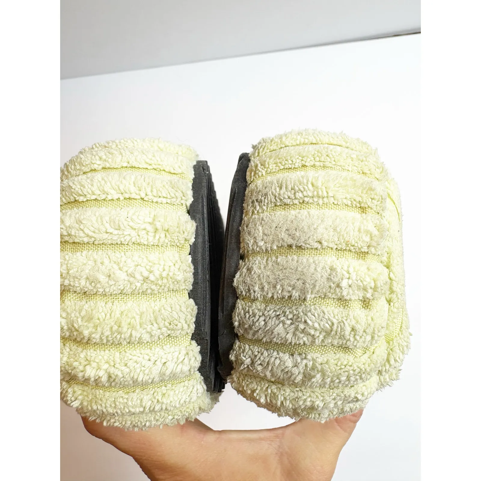 Free People Two Days In Ibiza Sandals Size 8 Lime Terry Cloth Platform Bratz - Image 8