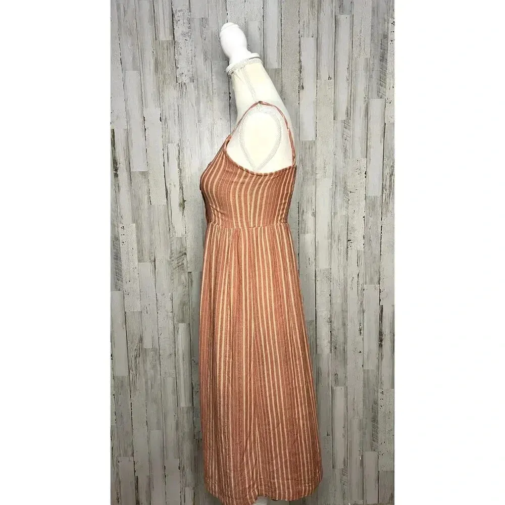 American Eagle Women's Striped Button Down Midi Dress Size‎ XS Multicolor - Image 5