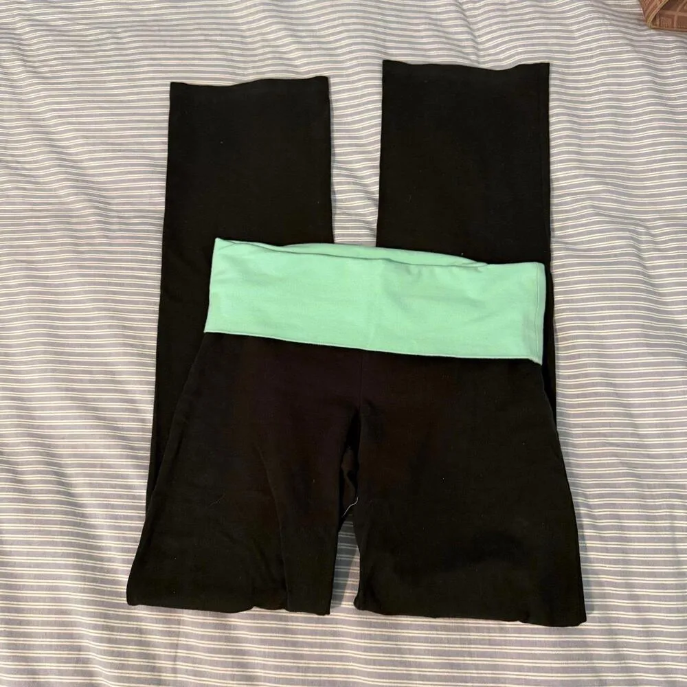 PINK Victoria’s Secret Y2K foldover Flare Pants - Image 3