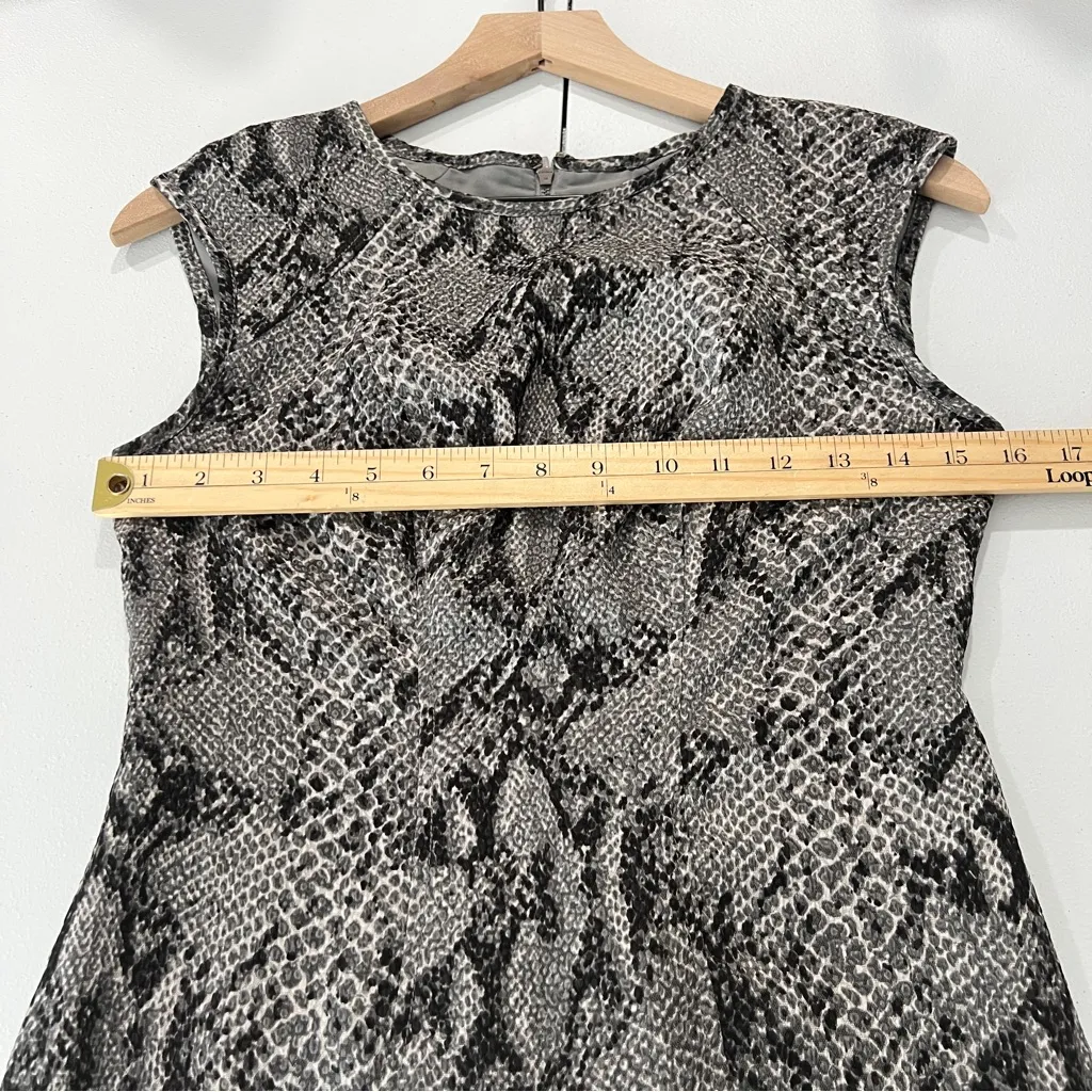 Ann Taylor Snake Print Drop Waist Pleated Sleeveless Dress Size‎ 0 - Image 16