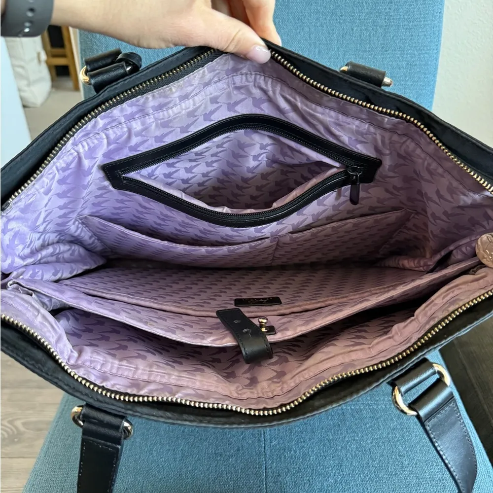 Lo & Sons Black Laptop Tote Bag - Image 4