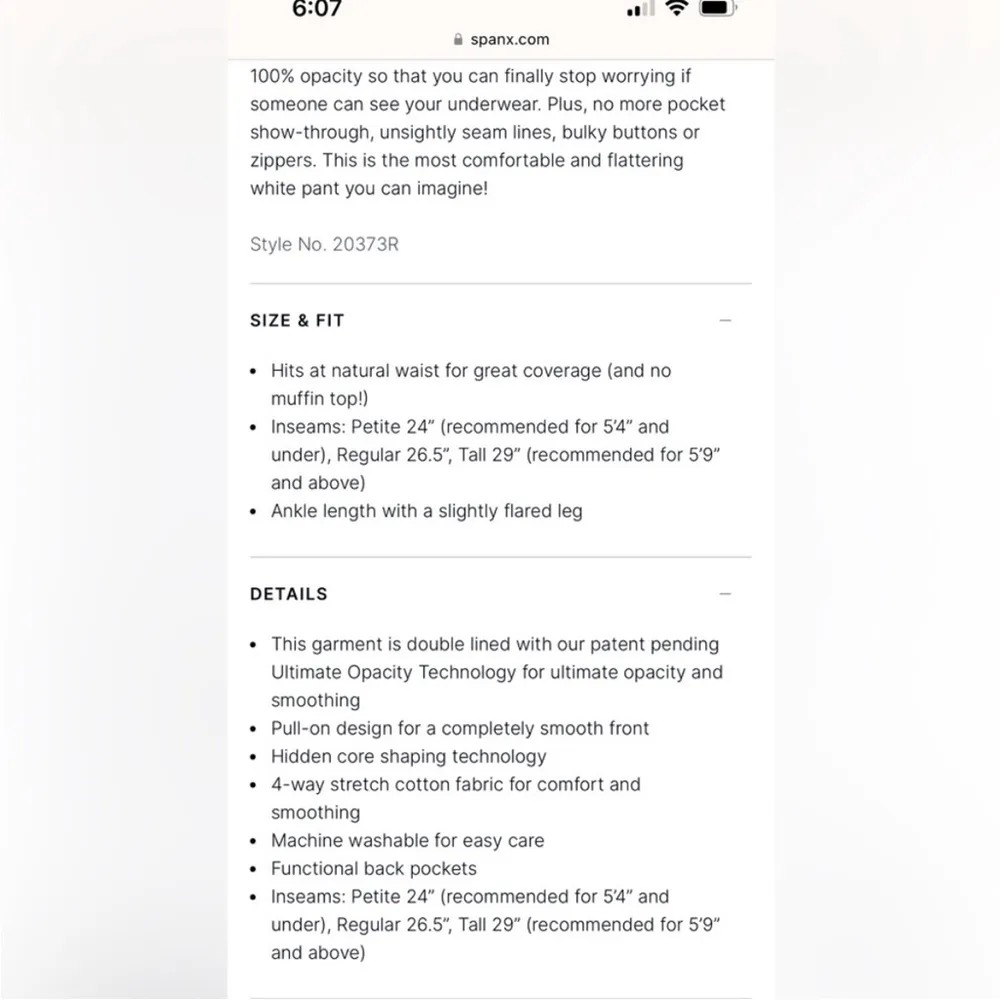 NWT Spanx slim straight pants white medium - Image 4