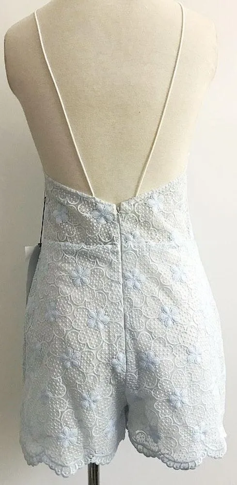 Halter Embroidered Romper - Image 4