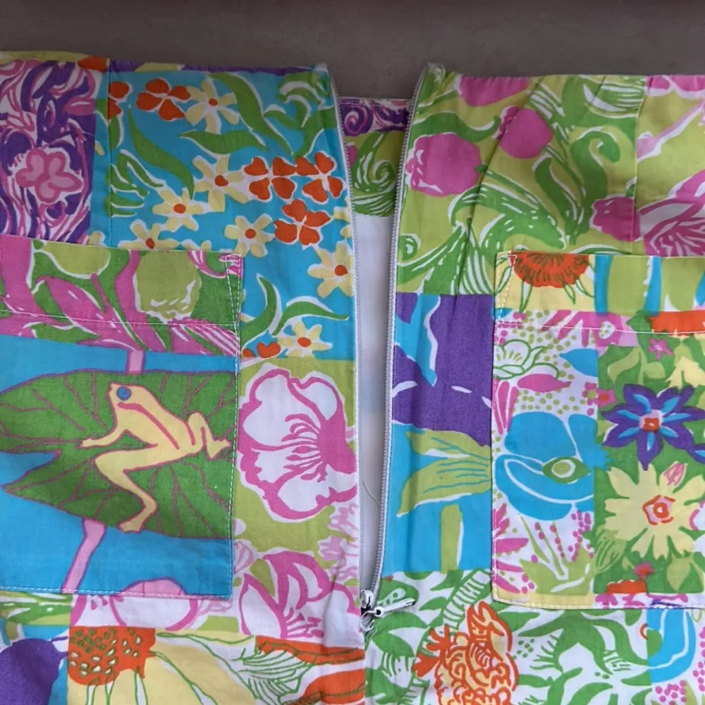 Vintage White Label Lilly Pulitzer Patchwork Skirt - Image 5