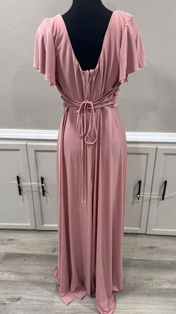 AZAZIE MICAYLA Stretch
Dusty Rose A-Line Corset Luxe Knit Dress - Image 6