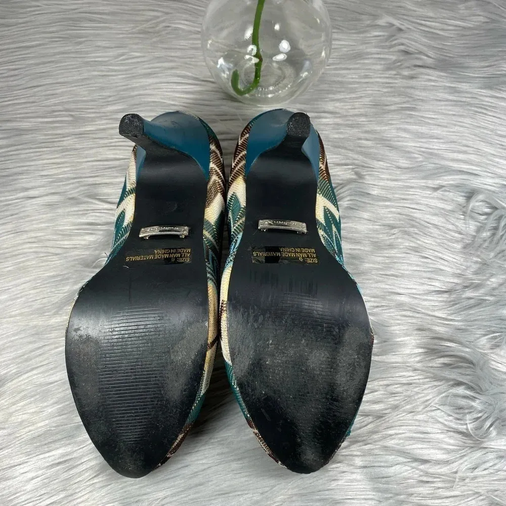 Shiekh  Chevron Pattern Heels - Image 7