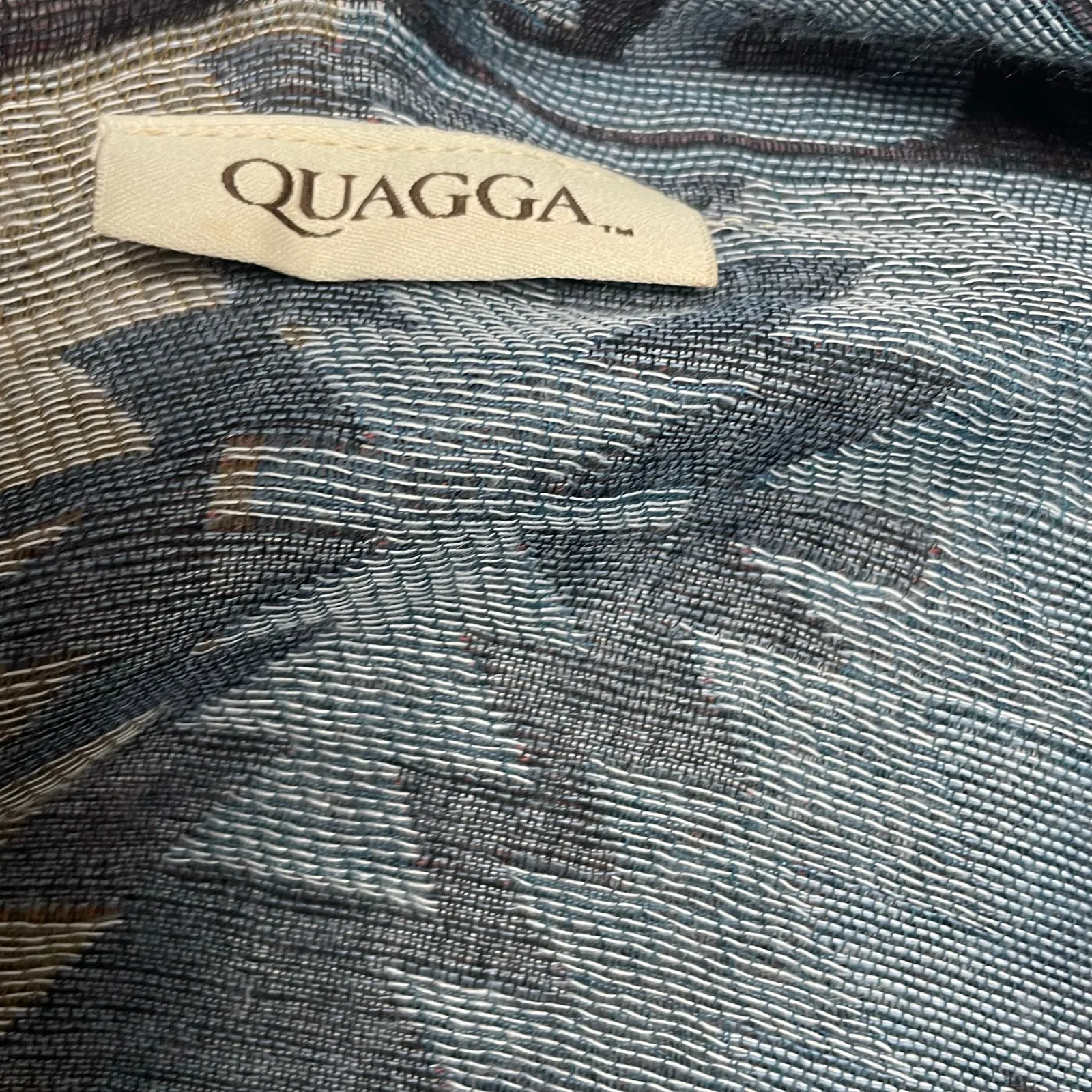 Quagga Open Front Draped Cardigan Shawl Boho Southwestern Aztec Print Fringe OS Size undefined - Image 4