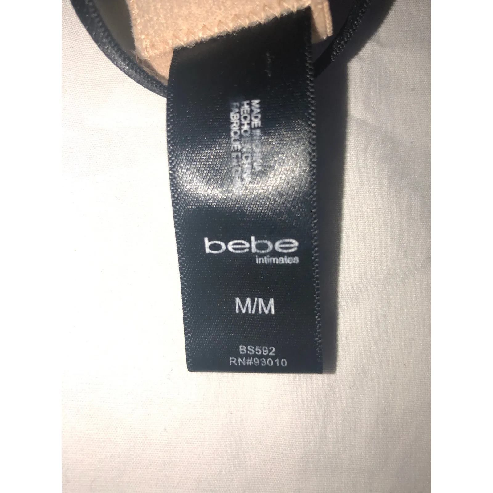 Leopard Bodysuit Bebe Size M Mesh Black Tan Animal Print Vixen Rocker Edgy Moto - Image 7