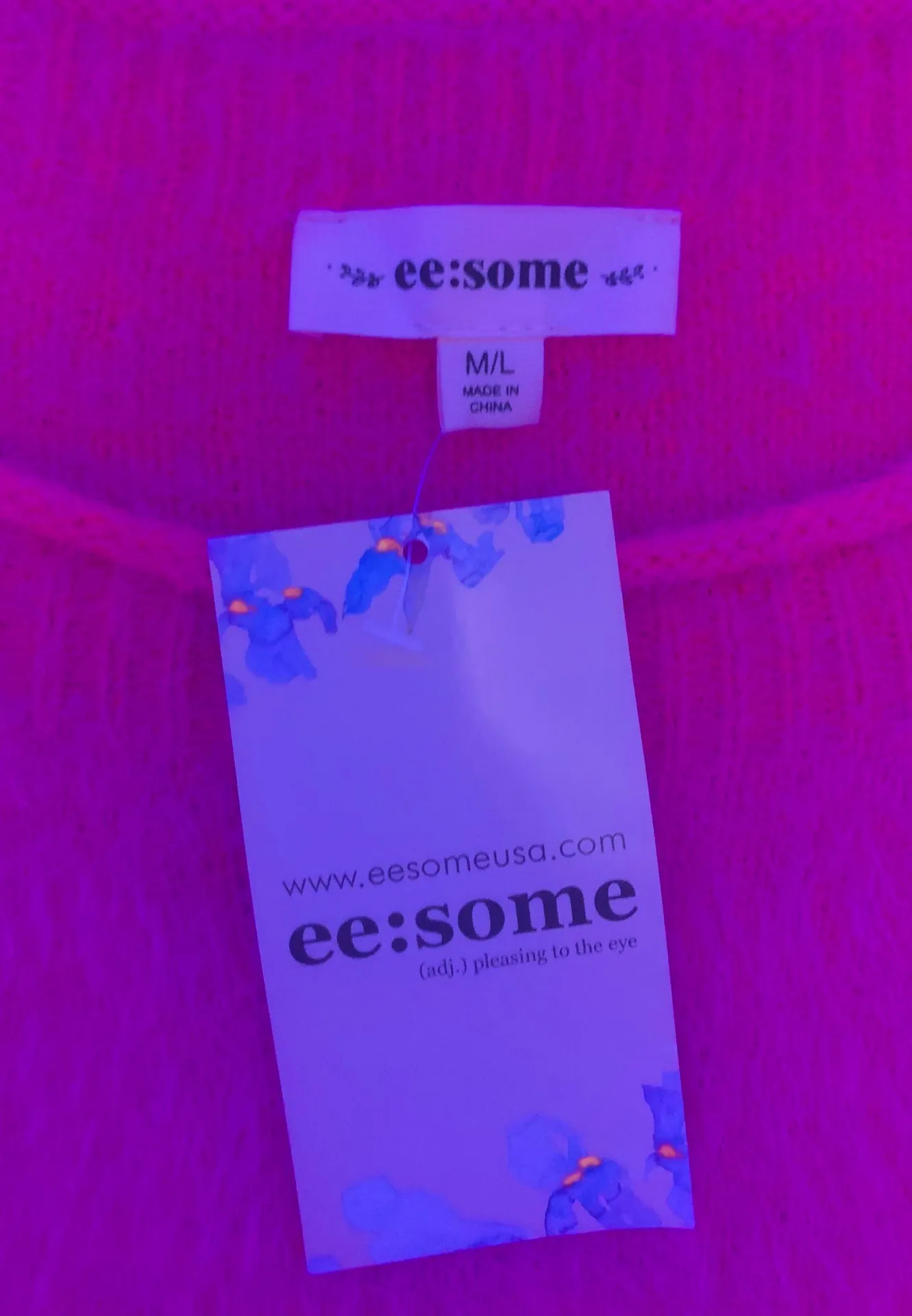 pink sweater - Image 2