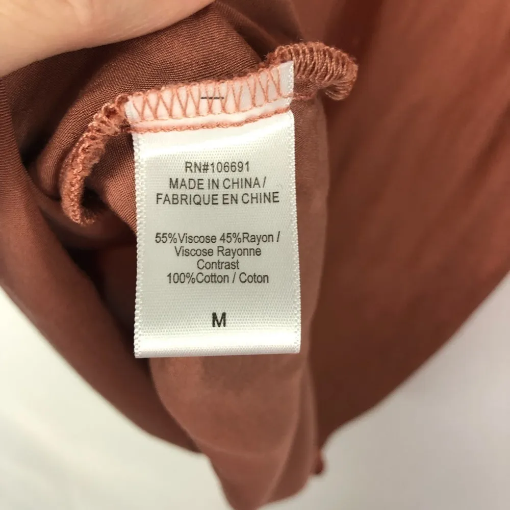 Young Fabulous & Broke YFB Copper Satin Sleeveless Tank Top M - Image 6