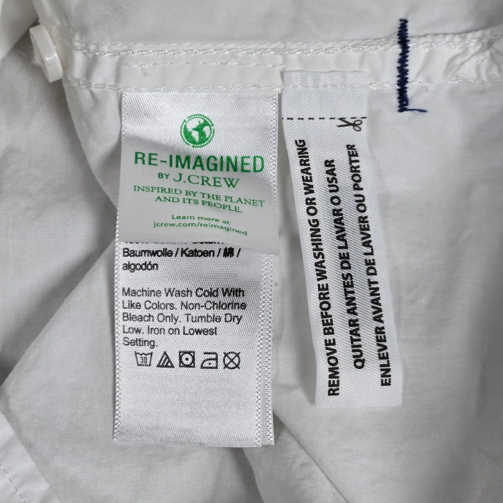 J. Crew Relaxed-fit washed cotton poplin shirt‎ White 4 AX583 - Image 5