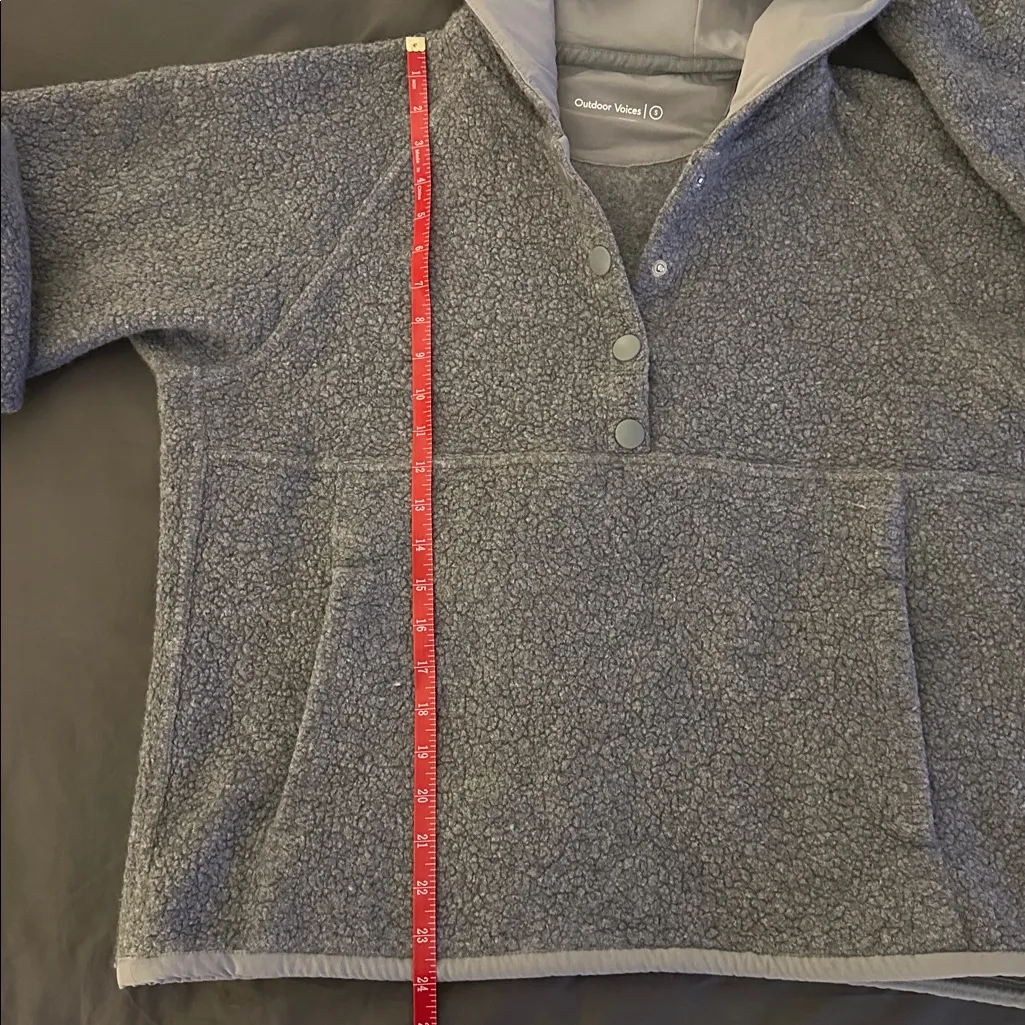 Outdoor Voices MegaFleece Snap Up Hoodie Sz S - Image 13