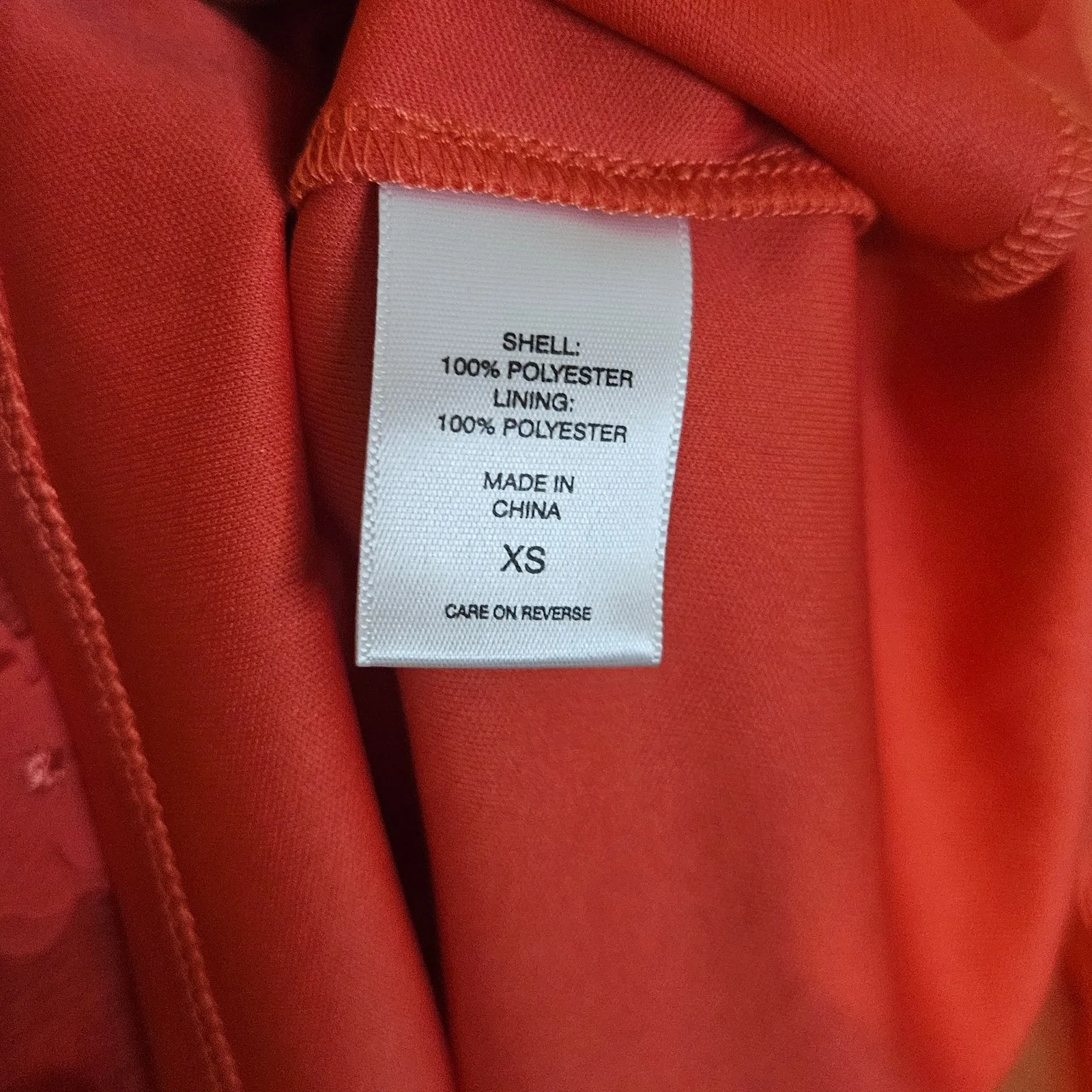 7th Avenue Size Extra Small XS Tank Top Blouse 3D Flowers Coral Color Pink - Image 3