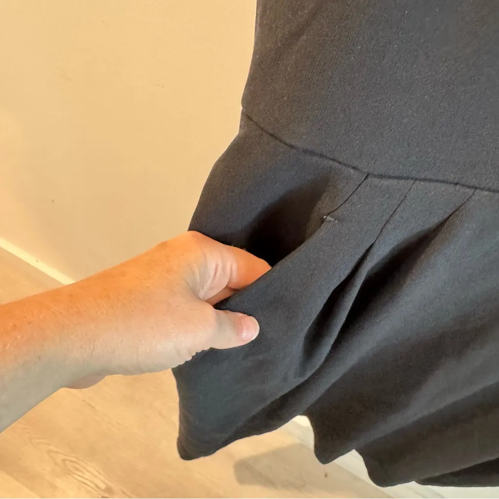 MM Lafleur The Masha Dress Black Midi Length Size 16 - Image 5