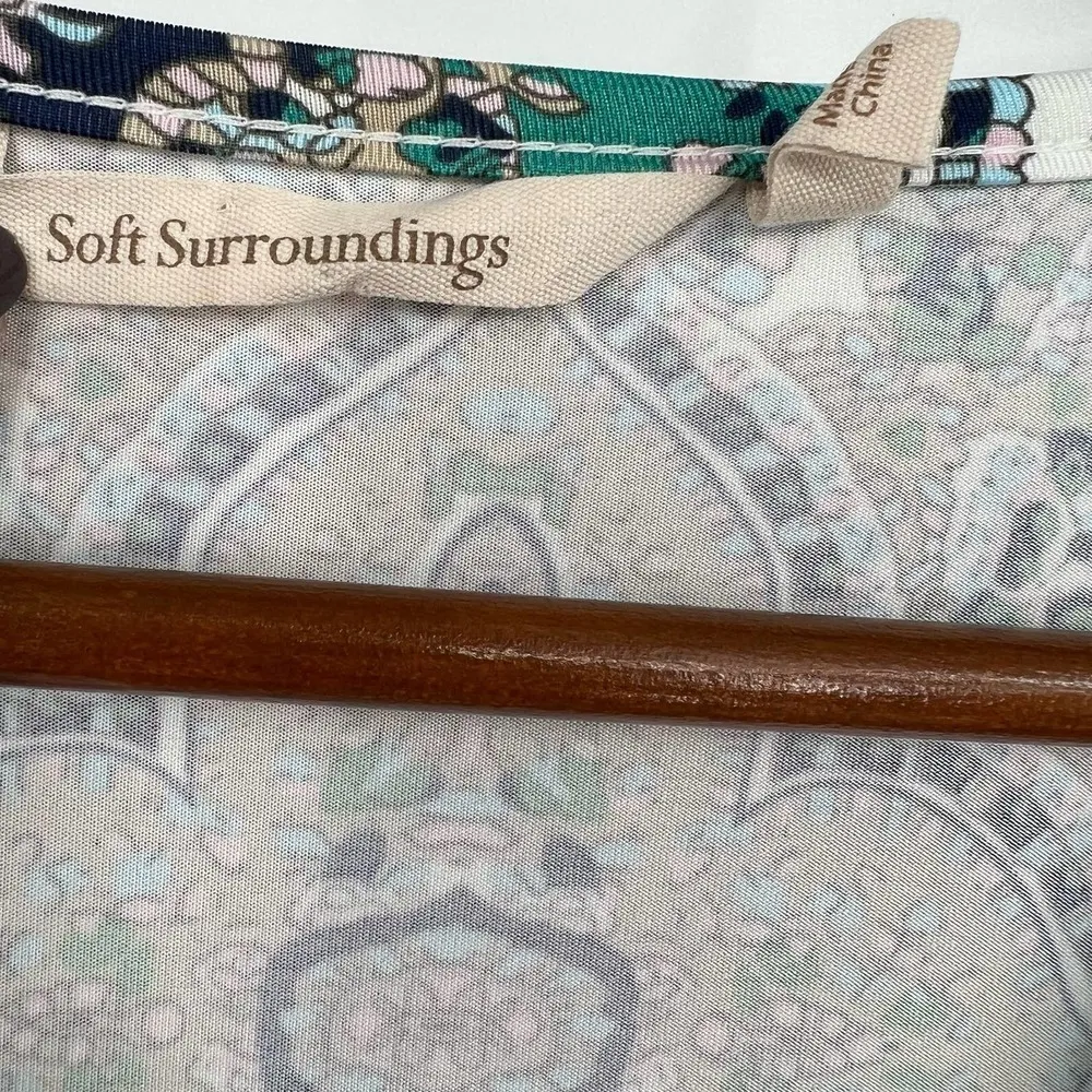 SOFT SURROUNDINGS $148 Medici Paisley Knotted Maxi Tank Dress Size medium - Image 4