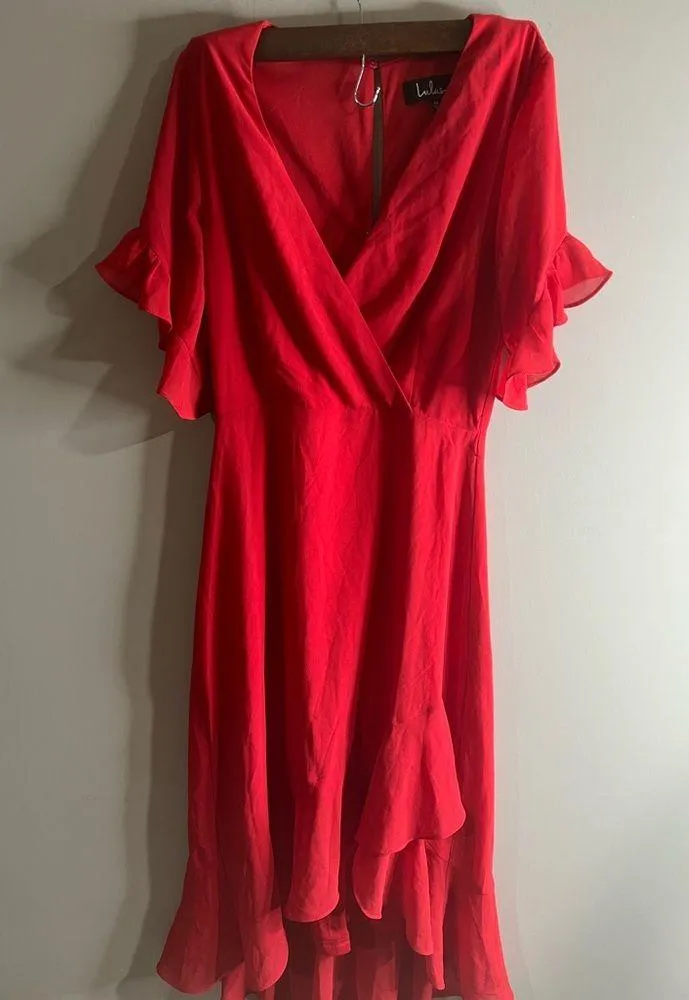 Lulus red salsa style dress size xs - Image 2