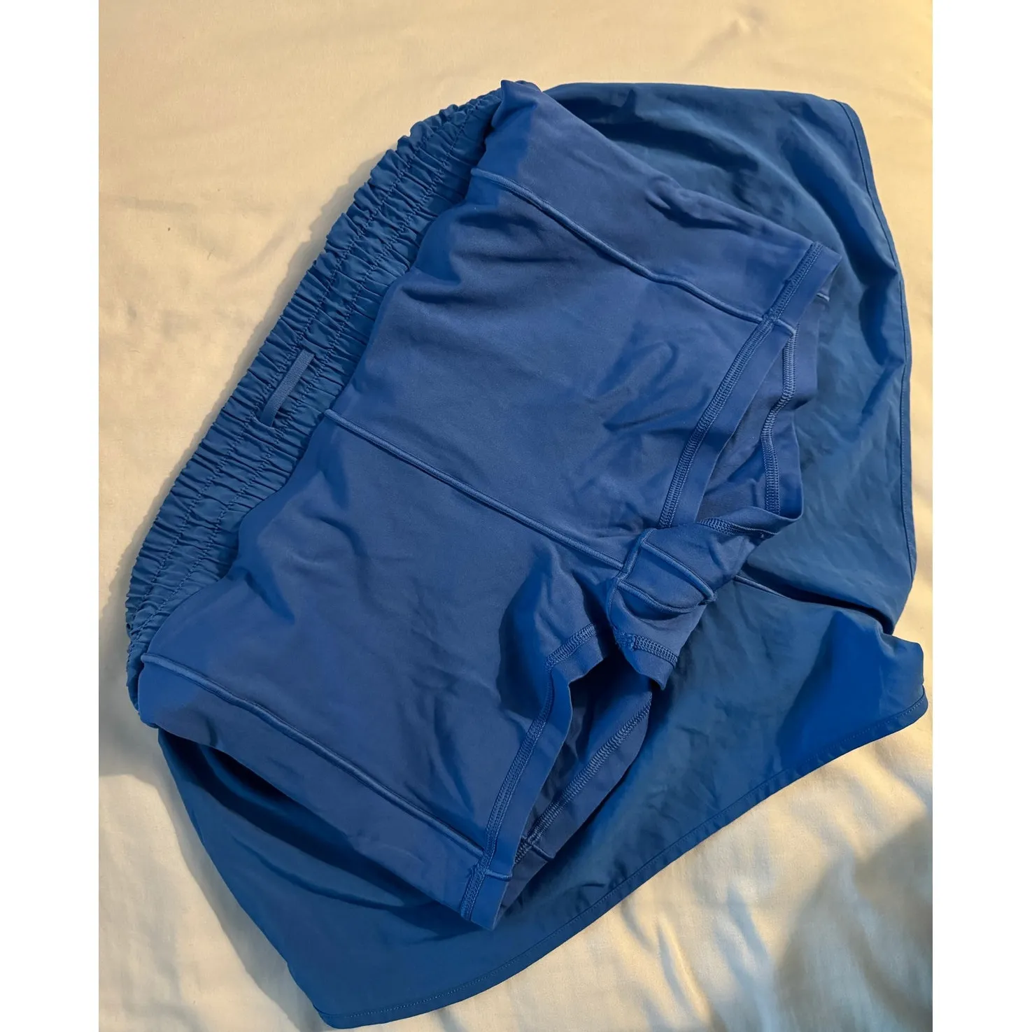 OFFLINE by Aerie Low rise 2" Spandex Lined Bright Blue Shorts Large - Image 9