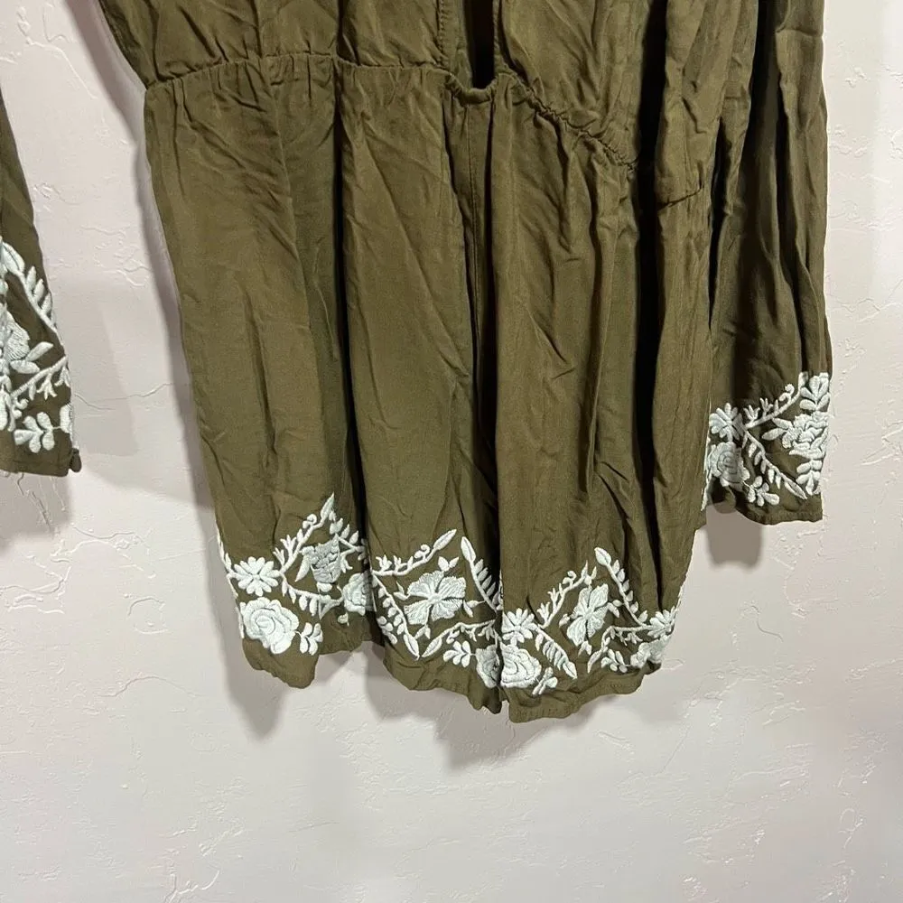 Love Tree  Open Shoulder Long Sleeve Romper - Image 7